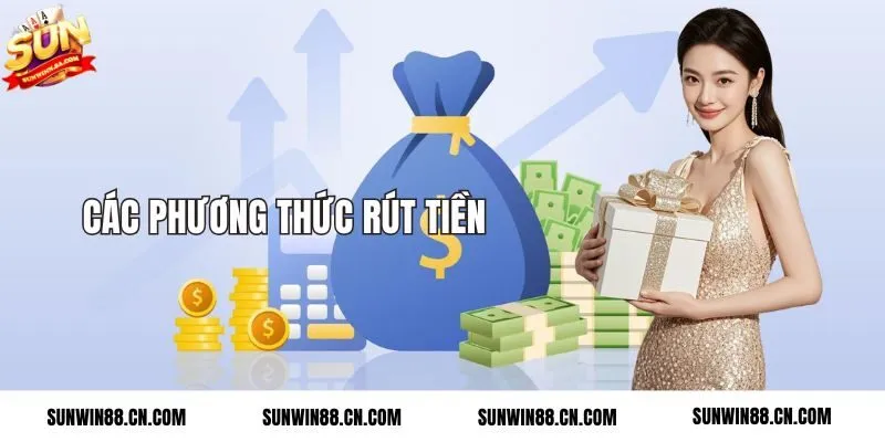 Các phương thức rút tiền phổ biến 